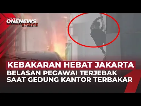 Detik-detik Evakuasi Dramatis, Pegawai Turun via Tangga Saat Gedung Drone Terbakar