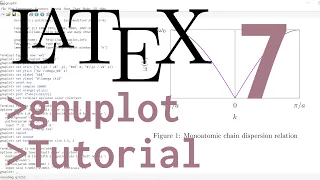 gnuplot Tutorial 7 plotting for LaTex documents using epslatex
