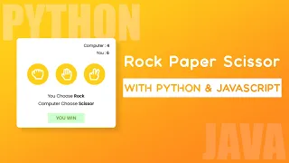 How To Create Rock Paper Scissor Game Using Python and Java Script Eel Tutorial