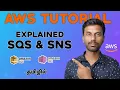 SQS and SNS Tutorial SQS and SNS in AWS SQS AWS SNS AWS AWS Tutorial Beginning Tamil
