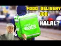 Can I work for Uber Eats as a food delivery guy packages may contain haram - Assim al hakeem