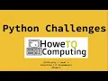 Python challenges level 3 challenge 10