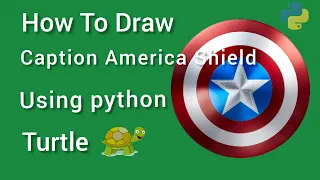 How To Draw Captain America Shield Using Python Turtle on cyberboy yogesh
