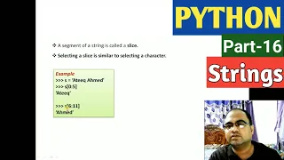 PYTHON Part-16 Strings