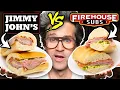 Jimmy John s vs Firehouse Subs Taste Test FOOD FEUDS
