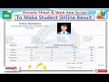 How to Make Online Student Result by Google Sheet and web app Script with Student Photo