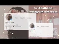 How to make your Instagram Bio Aesthetic Ideas Hacks