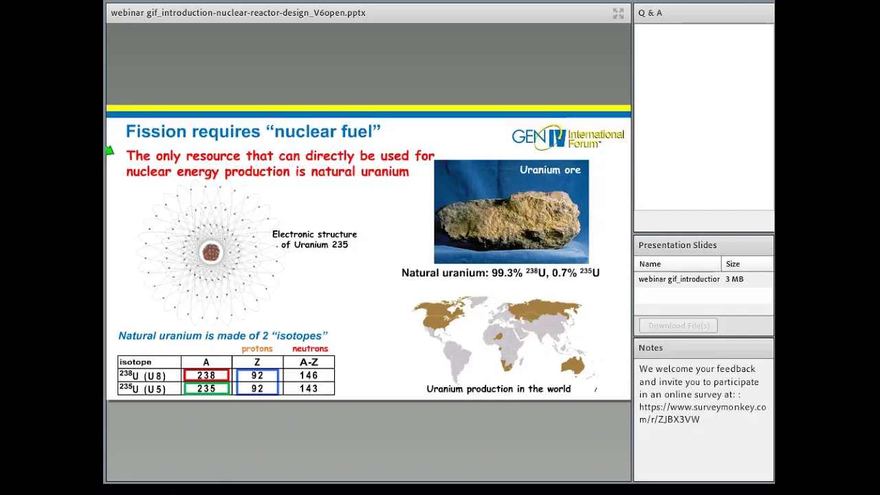 Webinar 003: Introduction to Nuclear Reactor Design