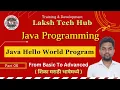 6 First Java Program Java Hello World Program How to Compile Run Java Program