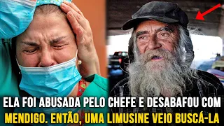 Enfermeira demitida pagou café pra mendigo. 1 dia depois, uma limusine foi buscá-la
