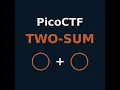 PicoCTF two-sum Binary Exploitation challenge walkthrough Integer Overflow