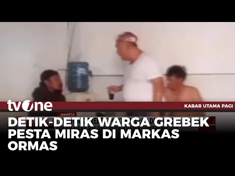 Warga Gerebek Markas Ormas yang Kerap jadi Tempat Pesta Miras