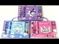 Lagu SANRIO COLORING SET UNBOXING! Kuromi, Cinnamoroll \u0026 My Melody | ASMR