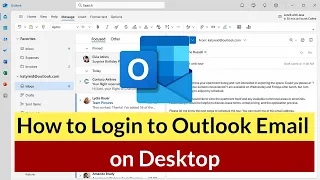 How to Login to Microsoft Outlook Email on Desktop