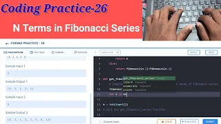 Coding Practice-26 N Terms in Fibonacci Series NxtWave ccbp