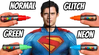 Drawing Superman n 4 Different Styles!