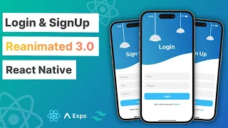 Login SignUp UI in React Native Reanimated React Native Projects Beginners Tutorial
