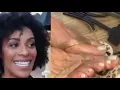 Bad mom Cheazanne ebony feet smelly in a new shoes challenge