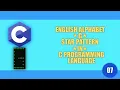 ENGLISH ALPHABET G STAR PATTERN in C Programming Language