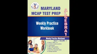 Maryland MCAP Algebra 1 Test Prep Workbook Volume 1 Book