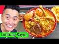 Download Lagu I Try Indonesian Food ❤️ I Love LONTONG SAYUR 😋 Beef Rendang, Sambal Goreng Hati Sapi (YUMMY)