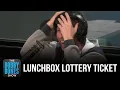 Lunchbox Scratches Off His Lottery Ticket From Balloon Package