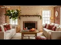 Bohemian Christmas Living Room Tour with Textured Pillows Warm String Lights Relaxed Decor Vibes