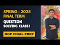 Spring 2025 OOP Final Term Question Solved Java UML