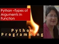 Python Types of Arguments by Shilpi Agrawal
