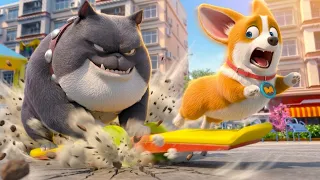 15 Minutes of Dragon DESTRUCTION! 🐾 🛝 | Flying Moco Full Episodes 🐶 | Funny Cartoon for Kids