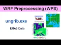 WRF preprocessing WPS ungrib ERA5 data