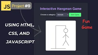 Hangman Game Using HTML CSS and Javascript