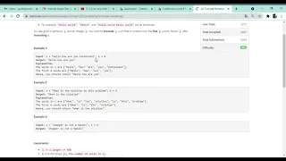 Leetcode 1816 Truncate Sentence Problem Solving
