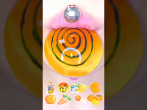 🍯ASMR HONEY JELLY EMOJI MUKBANG ゼリーモッパン 꿀젤리 입술먹방 #satisfying #咀嚼音 #ショート #shorts #eating #쇼츠 #はちみつ