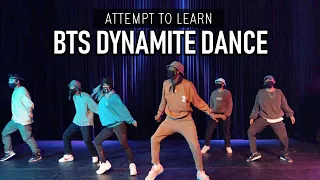 i tried to learn bts dynamite dance u0026 this is what happened
