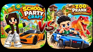 School Party Craft VS Zoo Prank 2 Jurassic Animals
