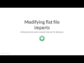 Python Tutorial Modifying flat file imports