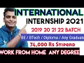 internship 2021 internship for 2019 2020 2021 2022 batch international internship 2021