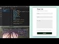 ASMR Programming - Floating Contact Form using HTML and CSS