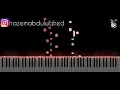 تعلم عزف (بحبك وبغار - عاصي الحلاني) على بيانو | Assi El Hallani Bahebek We Bghar Piano Tutorial