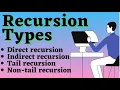 Recursion Types with examples Easy explanation