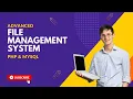 Complete File Management System in PHP MySQL Robin Narban