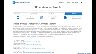Illinois Mugshots Search Arrest Jail and Prison Inmate Records Online