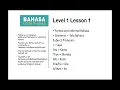 Lagu Learn Bahasa Indonesia Level 1 lesson 1 (Subject Pronouns, Basic Verbs Bahasa Indonesia)