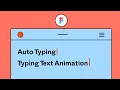 Auto Typing Text Animation in Figma Typewriter Effect with Figma Interactive Component