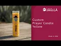 Yellow Prayer Candle Custom Candles LA