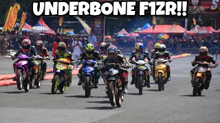 pertarungan underbone f1zr kencang pulau jawa di road race purwokerto