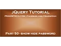 jquery show hide password