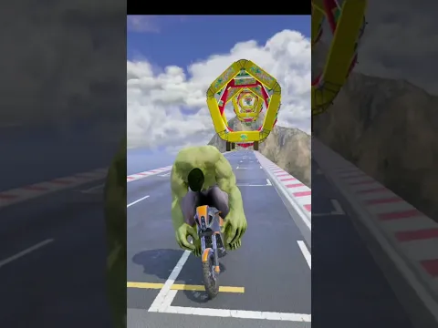 GTA : V SPIDERMAN BIKE RACING PART 9 #gtashorts