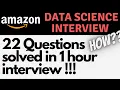 Amazon Data Scientist Interview Questions - Can You Solve Them